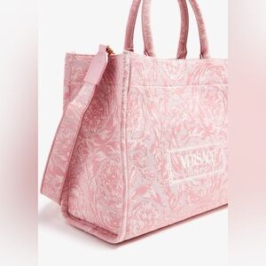 Versace Pink Floral Tote Bag